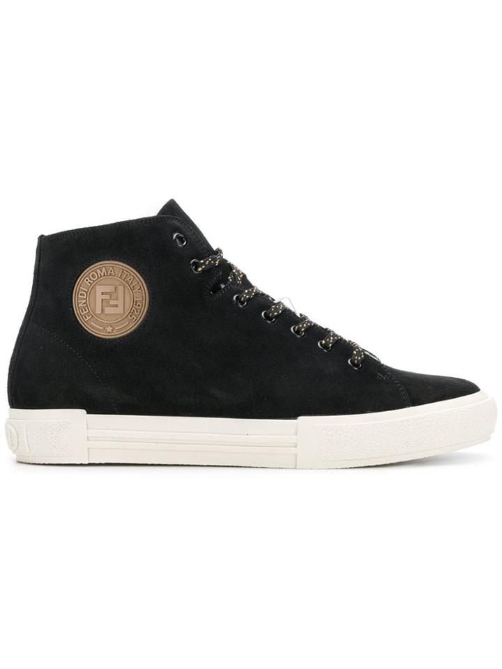 Fendi High Top Sneakers - Black