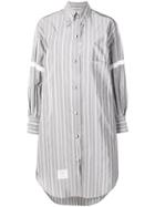 Thom Browne 200% Small Repp Stripe Armband Shirt - Grey