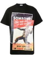 Ih Nom Uh Nit Poster Print T-shirt - Black