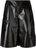 Drome Zip Detail Leather Shorts