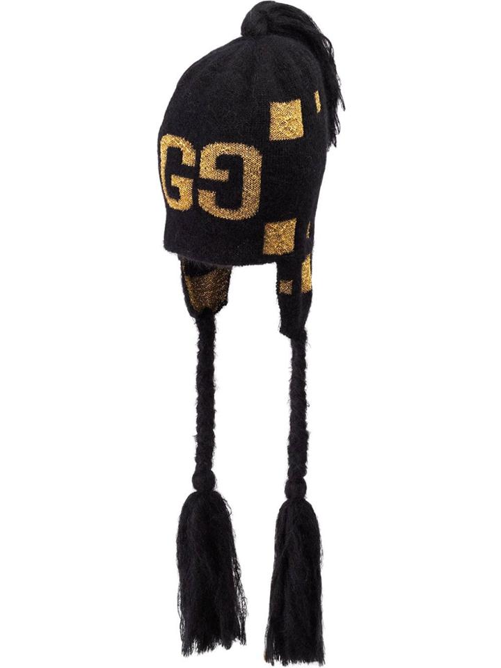 Gucci Tasseled Motif Hat - Black