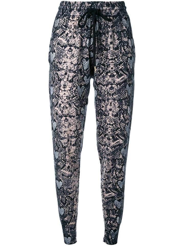 Markus Lupfer Snakeskin Print Track Pants - Multicolour