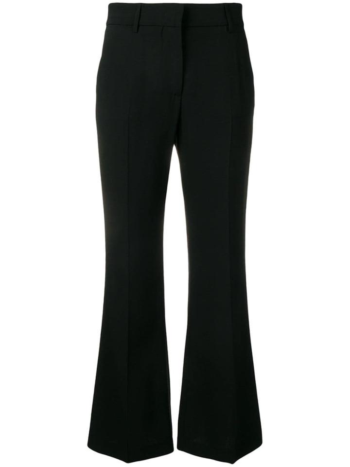 Msgm Flared Trousers - Black