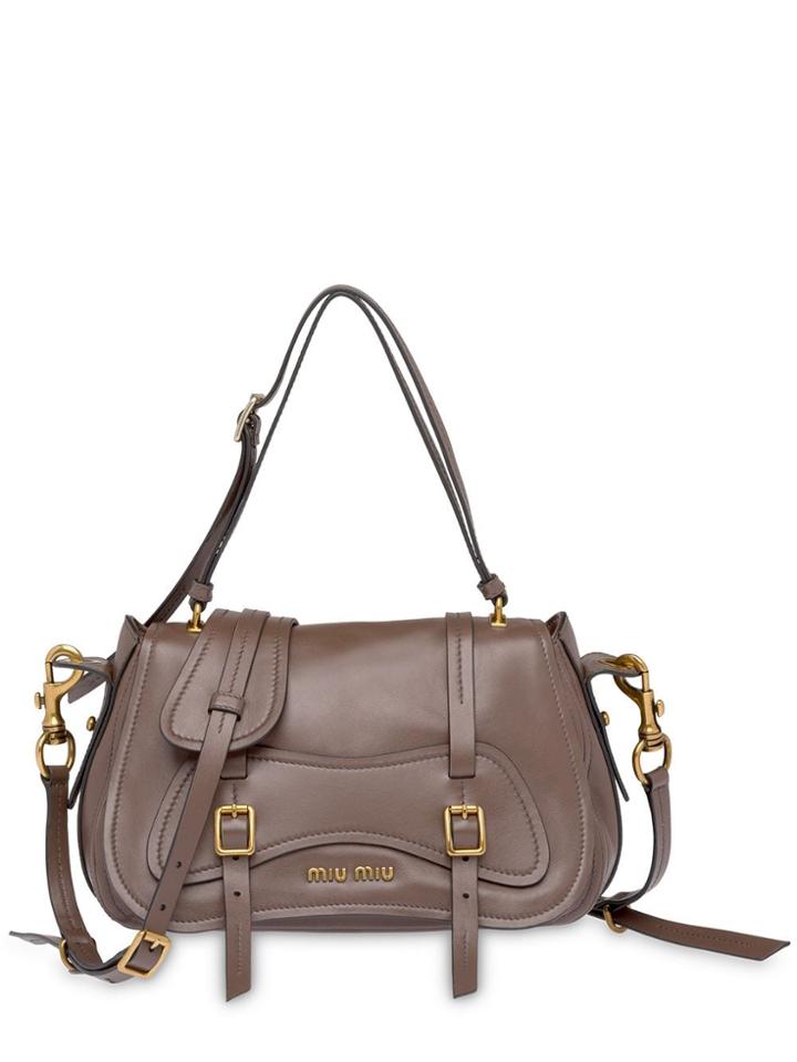 Miu Miu Grace Lux Briefcase - Grey