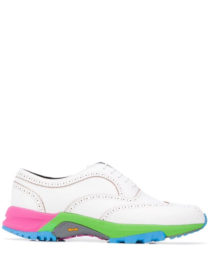 Comme Des Garçons Homme Plus Multicolour Sole Oxford Shoes - White