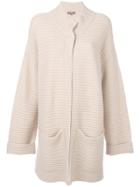 N.peal Two Tone Chunky Cardi-coat - Nude & Neutrals