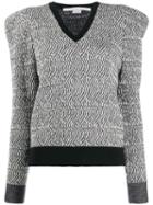 Stella Mccartney V-neck Knitted Sweater - Black