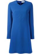 Courrèges Long Sleeve Shift Dress, Women's, Size: 34, Blue, Polyester/acetate/viscose
