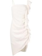 Pinko Sleeveless Ruffle Dress - White