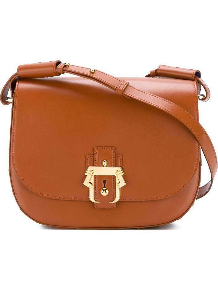 Paula Cademartori 'babeth' Colour Block Striped Saddle Cross Body Bag