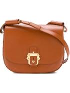 Paula Cademartori 'babeth' Colour Block Striped Saddle Cross Body Bag