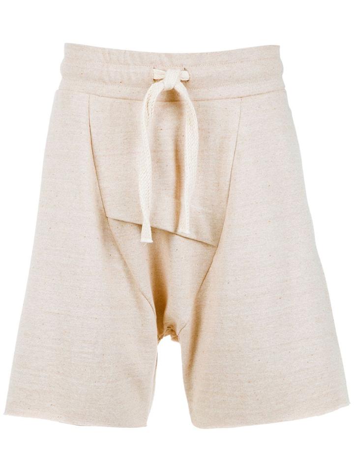 Osklen Dropped Crotch Shorts - Neutrals