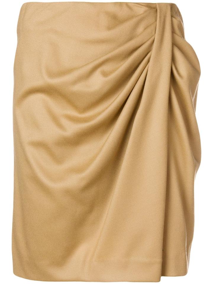 Pinko Renzo Draped Mini Skirt - Brown