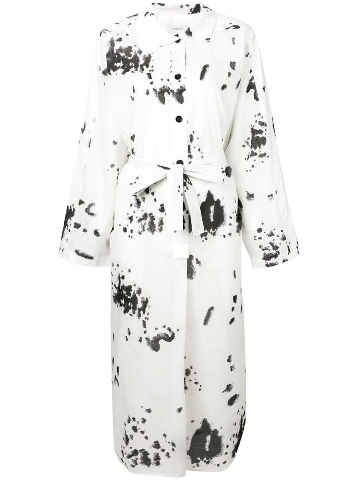 Lemaire Tie-dye Shirt Dress - White