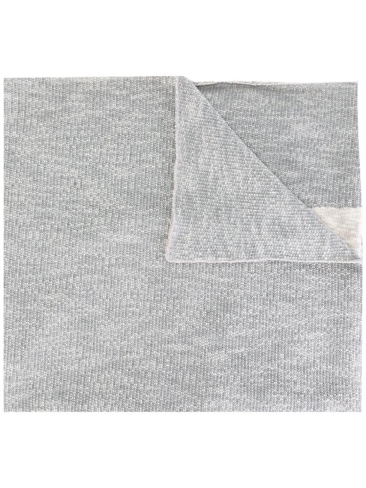 Diesel Intarsia Detail Scarf - Grey