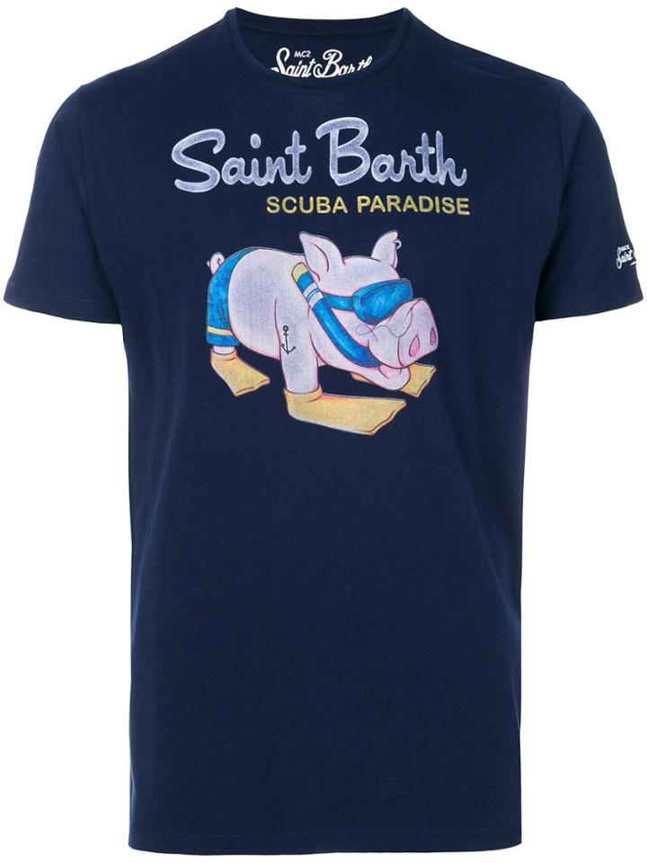 Mc2 Saint Barth Piggy T-shirt - Blue
