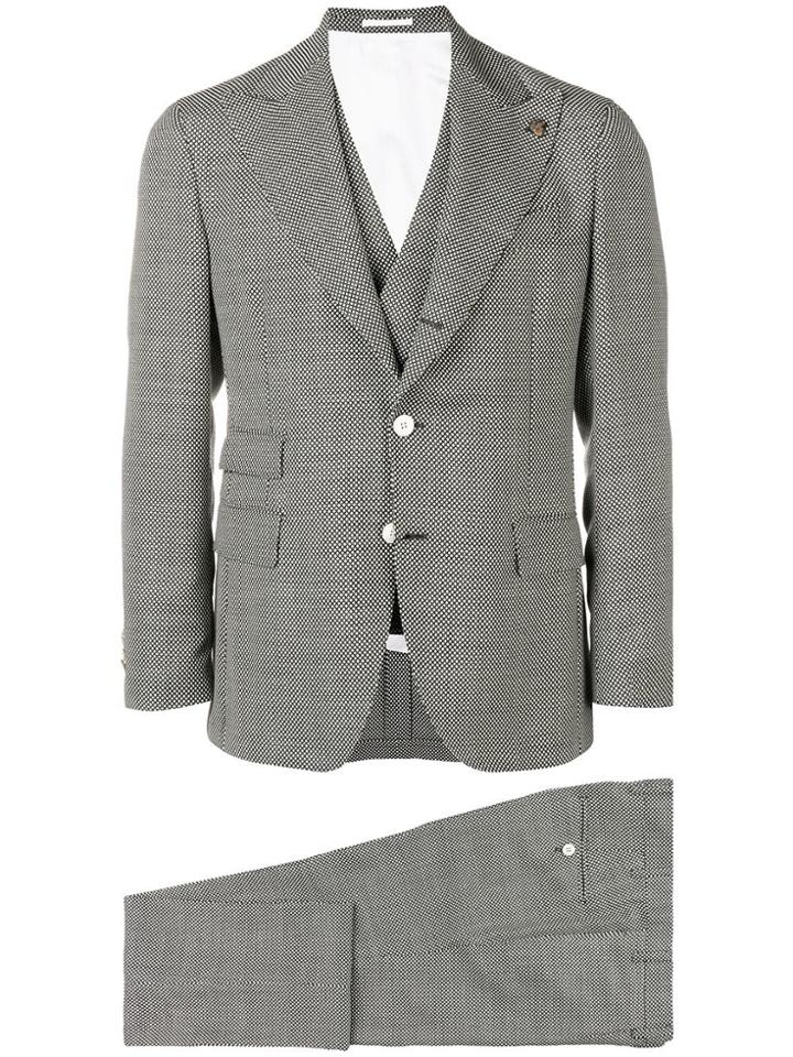 Gabriele Pasini Three-piece Formal Suit - Black