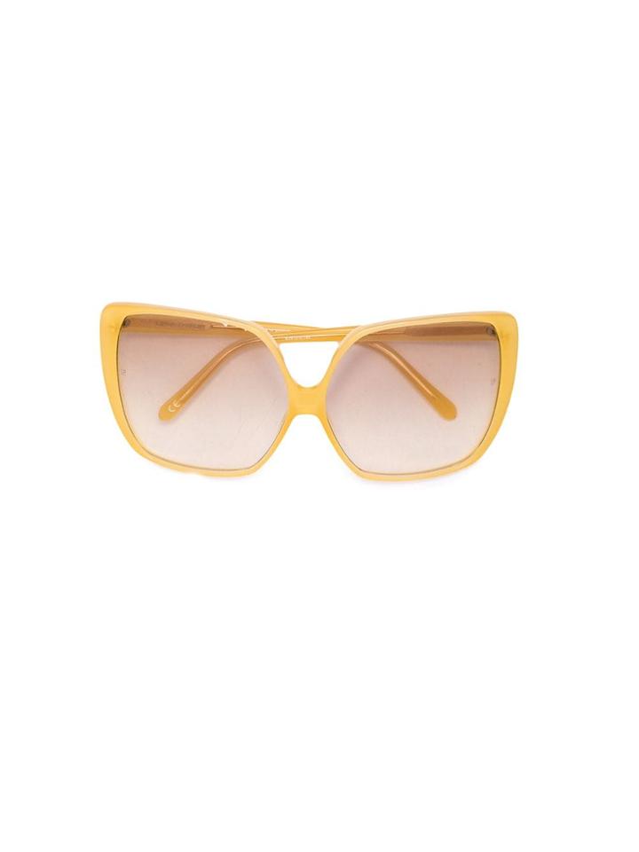 Linda Farrow Oversized Square Sunglasses - Yellow