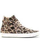 Philippe Model Sequined High Top Sneakers - Brown