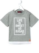 Sugarman Kids Sweet As Sugar Print T-shirt, Boy's, Size: 7 Yrs, Grey