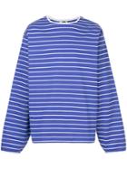 H Beauty & Youth Boxy Striped T-shirt - Blue