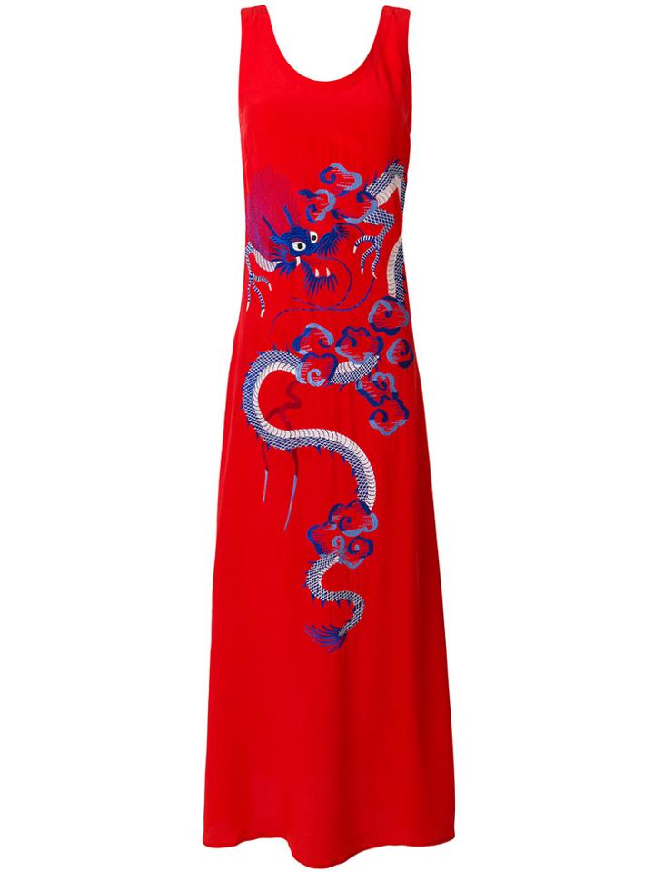 P.a.r.o.s.h. Embroidered Flared Dress