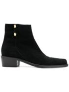 Just Cavalli Zipped Ankle Boots - Black
