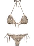 Amir Slama Python Print Bikini Set - Nude & Neutrals