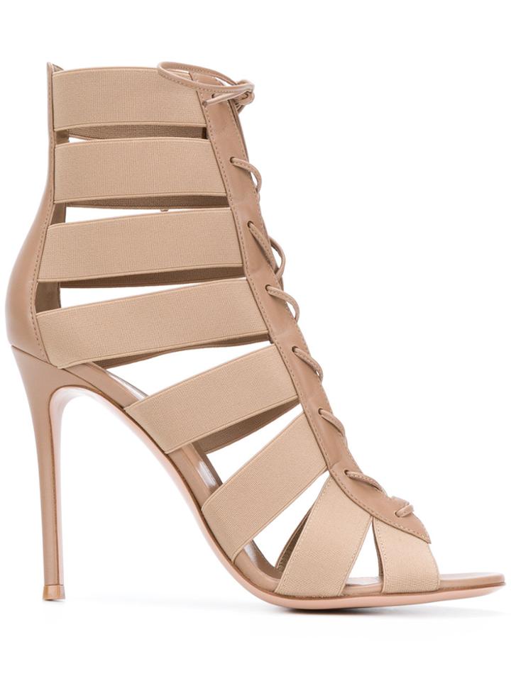 Gianvito Rossi Shae 85 Sandals - Nude & Neutrals