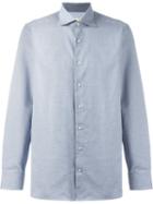 Hackett Jacquard Button Down Shirt, Men's, Size: Xxl, Blue, Cotton