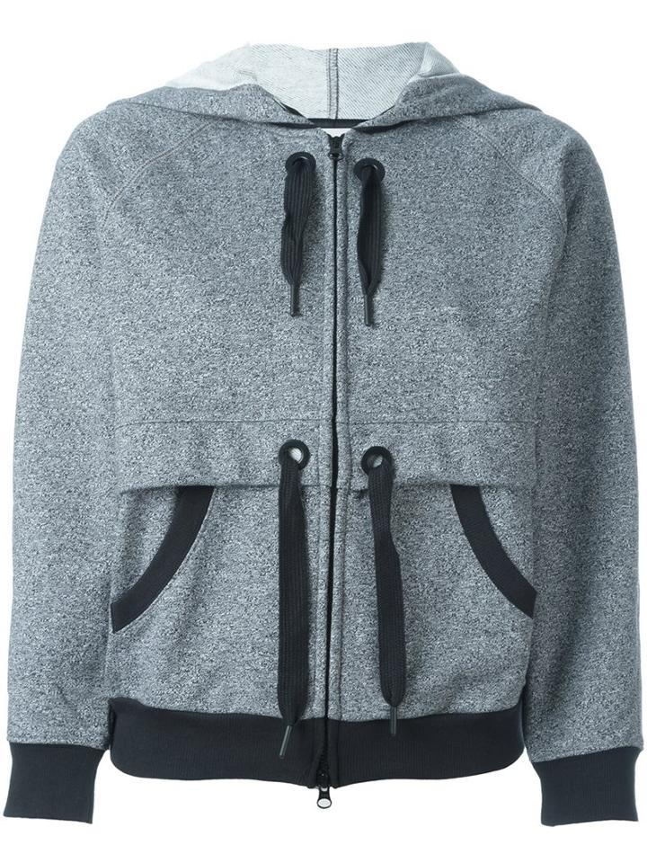 Adidas By Stella Mccartney Zipped Hoodie, Women's, Size: Xs, Grey, Organic Cotton/polyester