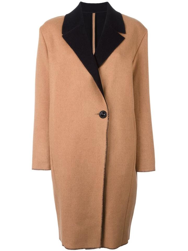 Fausto Puglisi - Single Breasted Coat - Women - Cashmere/virgin Wool - 40, Brown, Cashmere/virgin Wool