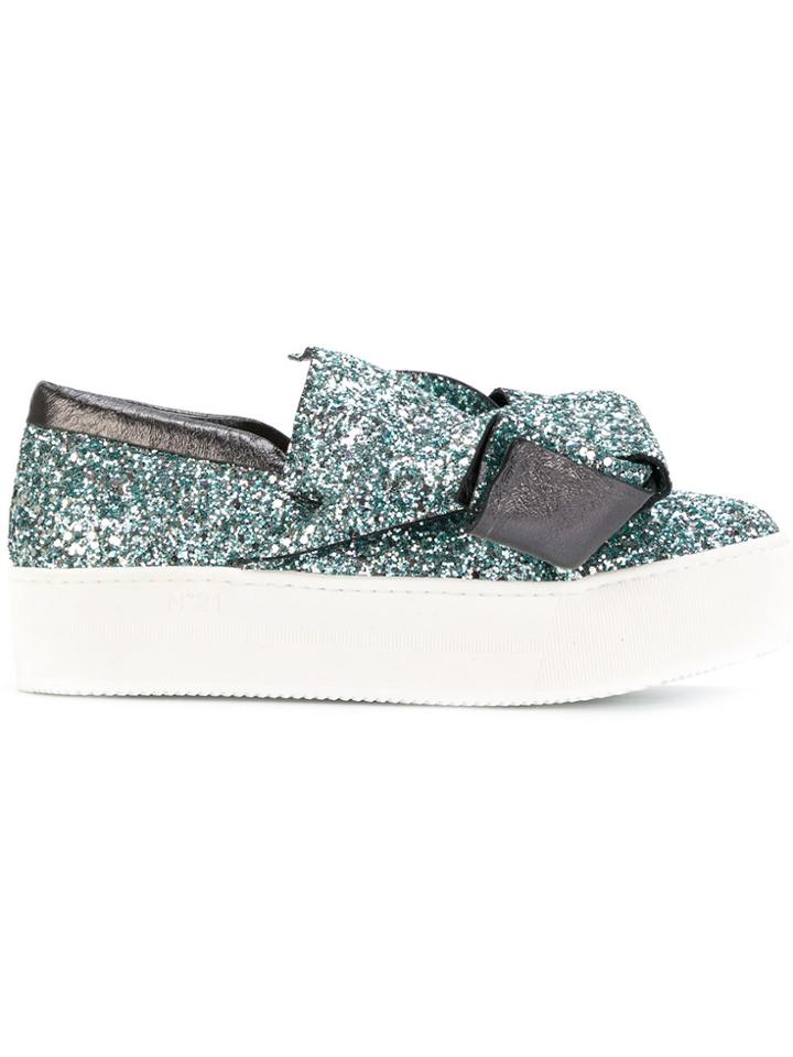 No21 Knot Slip-on Sneakers - Blue