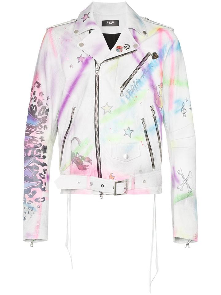 Amiri Graffiti Print Jacket - White