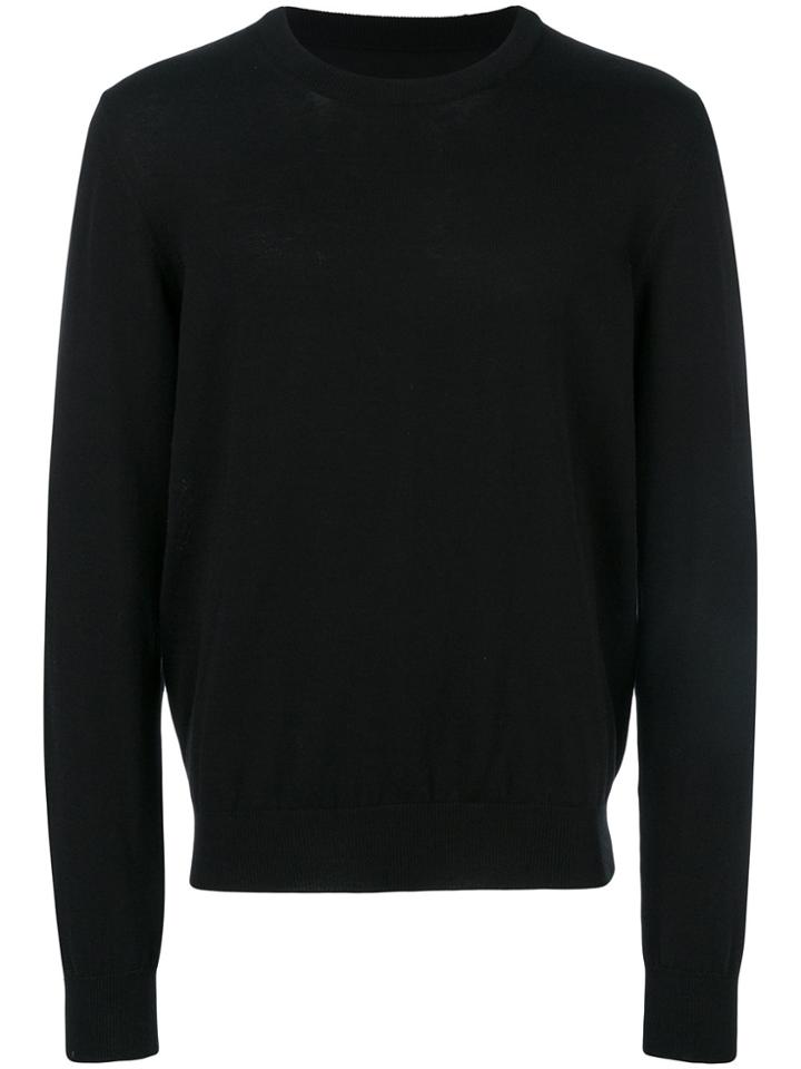 Maison Margiela Contrast Elbow-patch Sweatshirt - Black