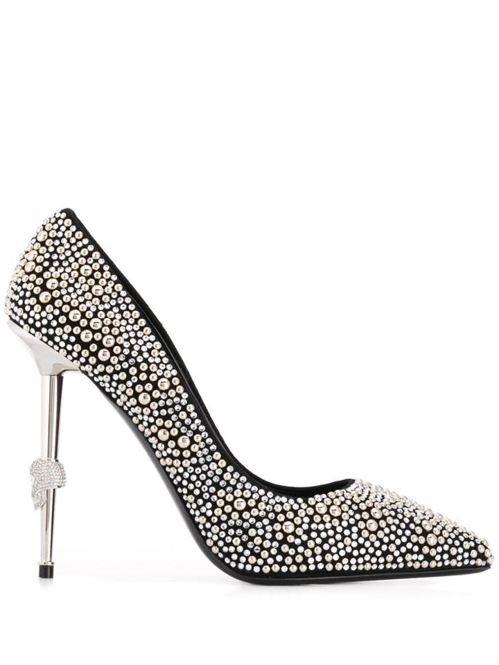 Philipp Plein Decollete Crystal Pumps - Silver