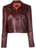 Magda Butrym Leather Jacket - Red