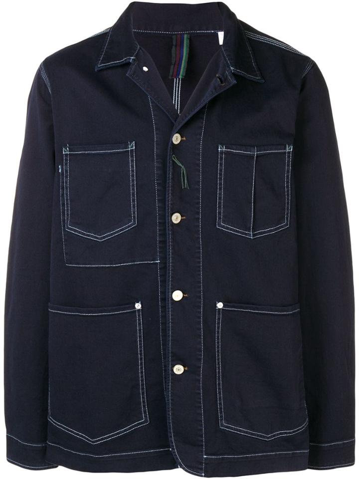 Ps By Paul Smith Multi-pocket Jacket - Blue