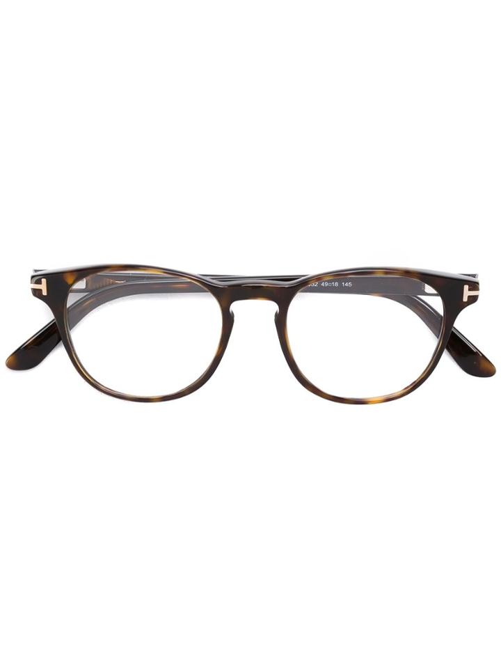 Tom Ford Eyewear Square Frame Glasses - Brown
