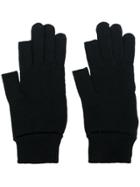 Rick Owens Knitted Gloves - Black