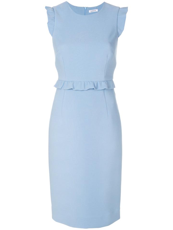 P.a.r.o.s.h. Frilled Shift Dress - Blue