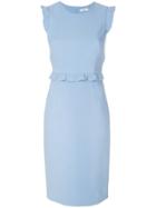 P.a.r.o.s.h. Frilled Shift Dress - Blue
