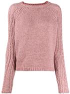 Forte Forte Chunky Knit Sweater - Pink