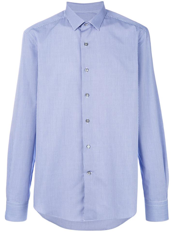 Lanvin - Classic Checked Shirt - Men - Cotton - 39, Blue, Cotton
