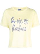 Lhd La Vie Est Bonifacio Print T-shirt - Yellow