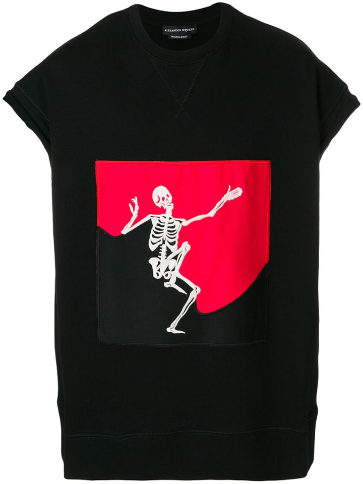 Alexander Mcqueen Skull Patch T-shirt - Black