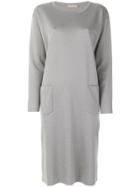 's Max Mara Midi Jumper Dress - Metallic