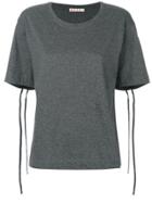 Marni Drawstring Sleeve T-shirt - Grey