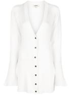L'agence Knitted Cardigan - White