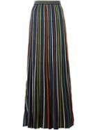 M Missoni Pleated Knit Maxi Skirt